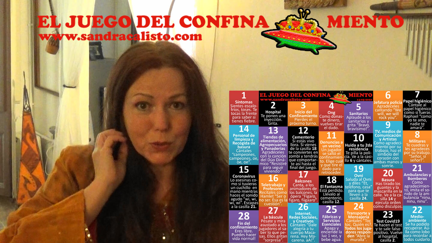 Sandra Calisto el juego del confina-miento